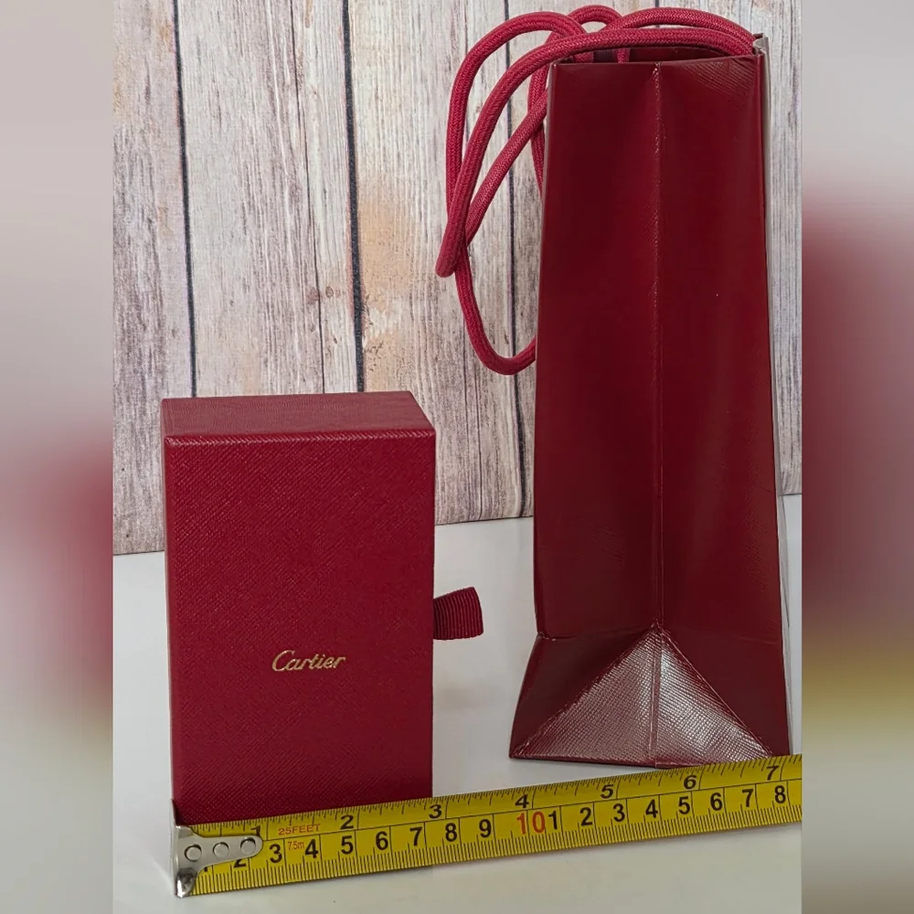 Cartier Red Gift Bag & Jewelry Box
